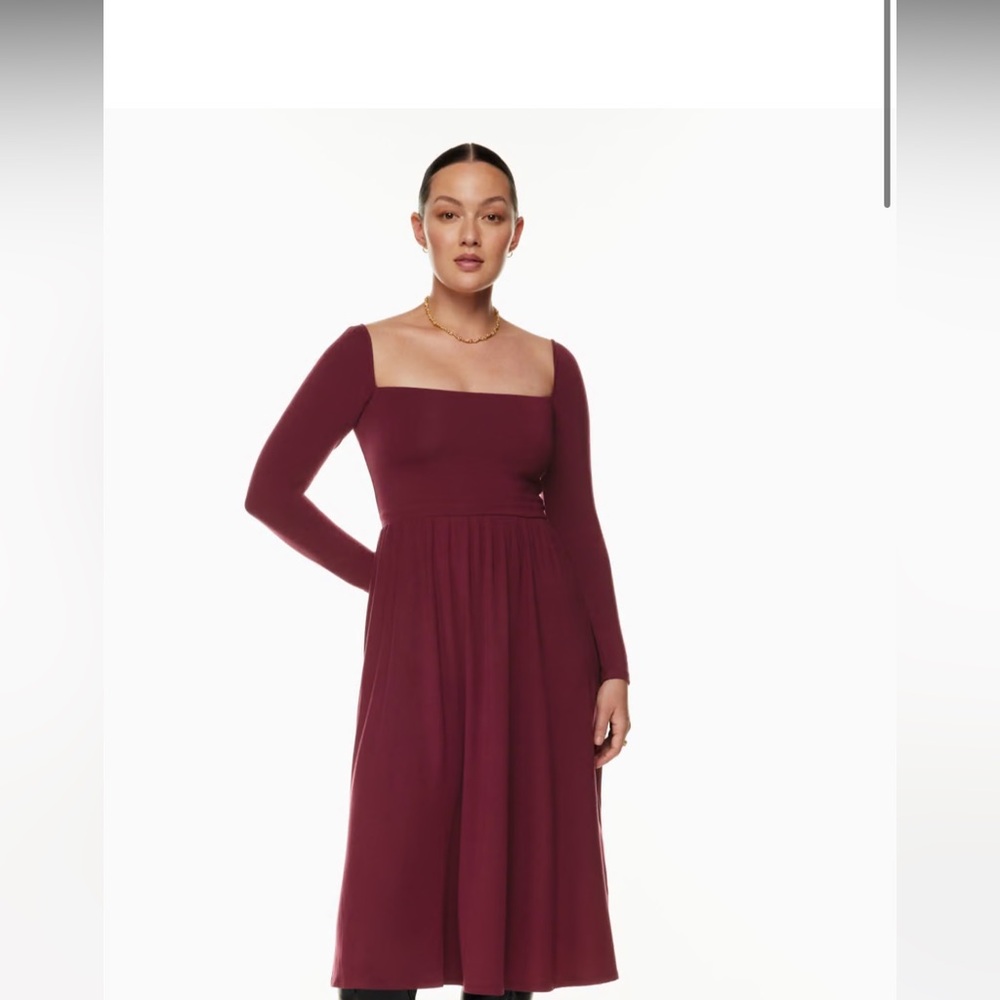 Aritzia Wilfred Market Longsleeve Dress Black Medium